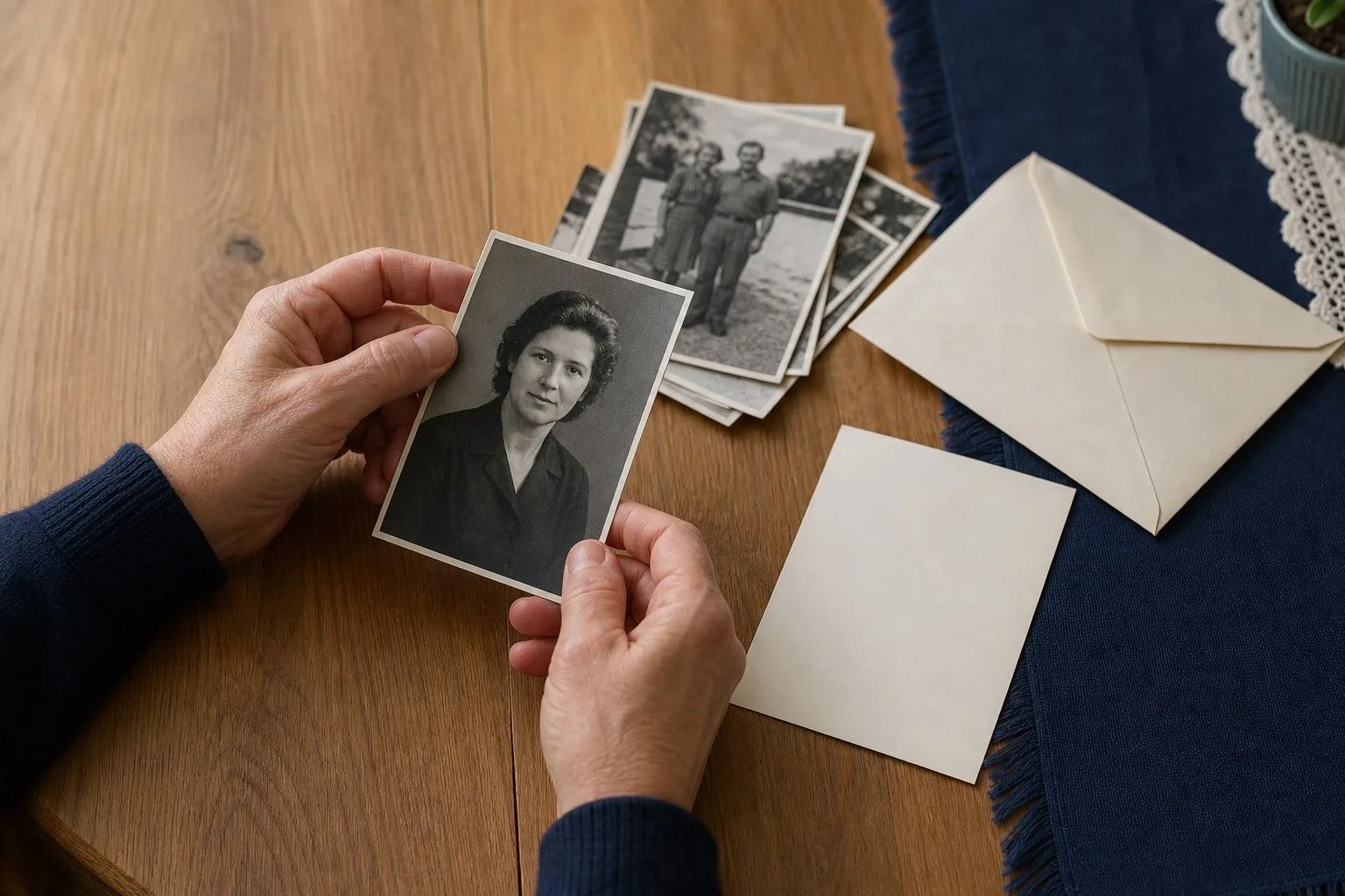 Citati sjećanja na umrle uz porodičnu fotografiju i spomen-karticu